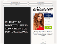 Tablet Screenshot of curiano.com